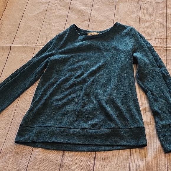 Les Serein Tops - Elegant Teal Women's Blouse